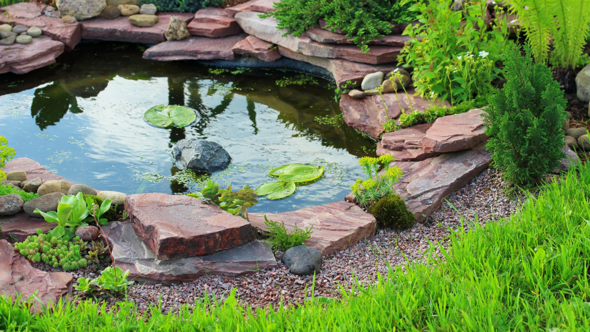 Устройство прудов, фонтанов и водопадов